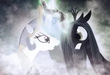 duel celestia my little pony friendship is magic chrysalis 1920x1080 wallpaper Art HD Wallpaper